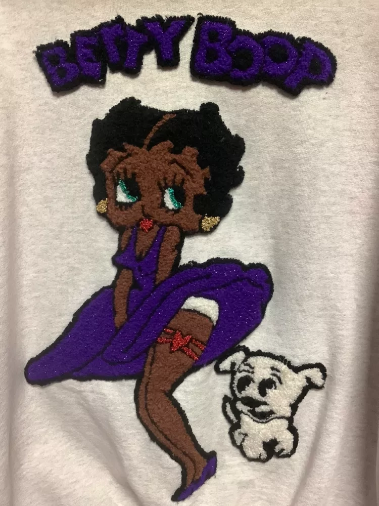 Vintage BLack Betty Boop Varsity Jacket