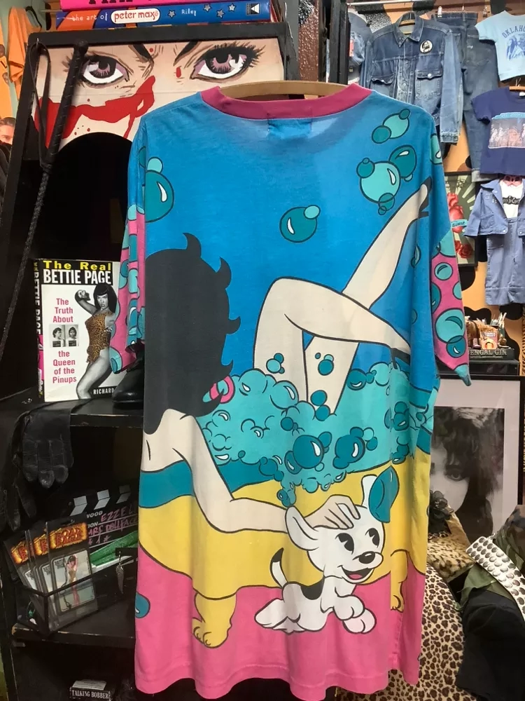 Vintage Betty Boop Bubble Bath AoP Front&Back T