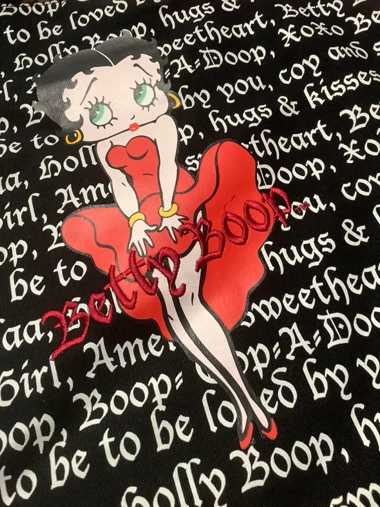 Vintsge Betty Boop Description/Names Tote Bag