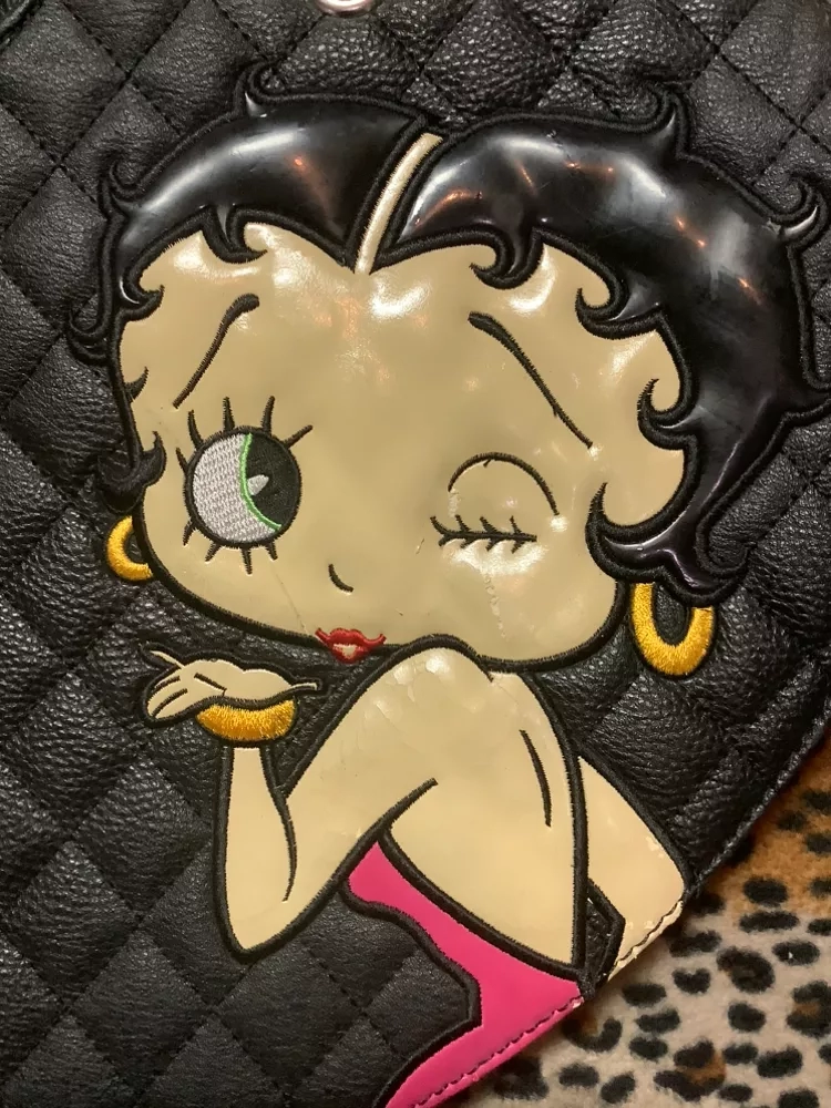 Betty Boop Quilted Heart Shaped Handbag