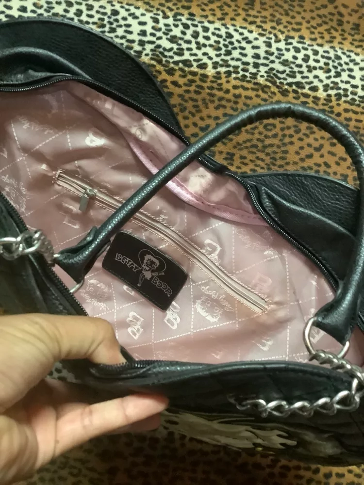 Betty Boop Quilted Heart Shaped Handbag