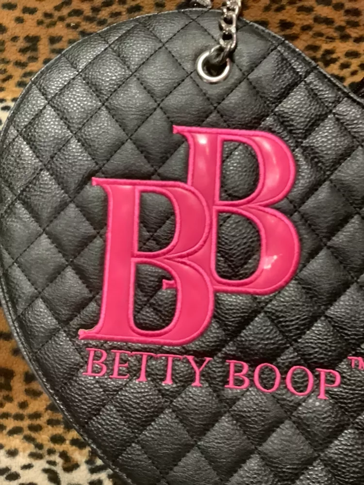 Betty Boop Quilted Heart Shaped Handbag