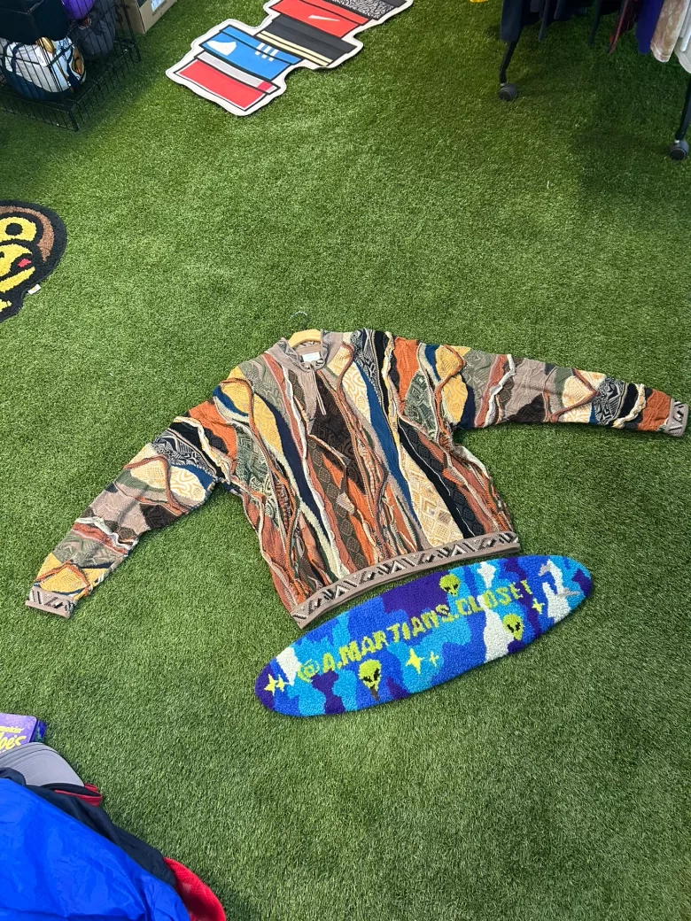 Vintage MultiColor Coogi HalfZip Sweater