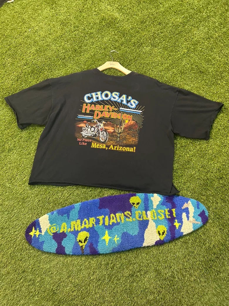 Vintage 1993 Can’t Chain The Power Harley Davidson Cropped Tee
