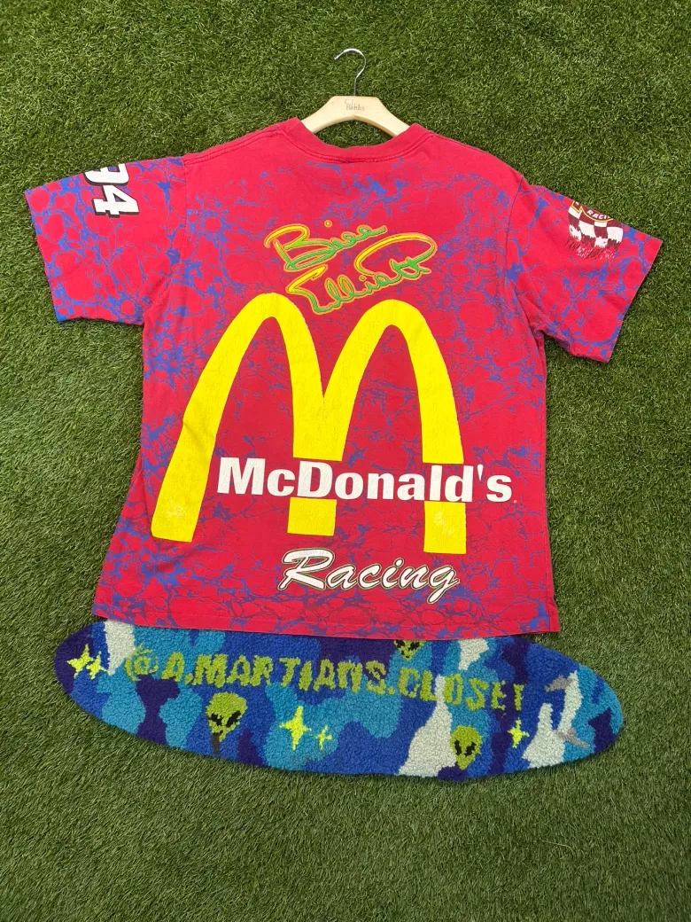 Vintage 90s McDonald’s Racing Team Bill Elliot #94 AOP NASCAR Tee