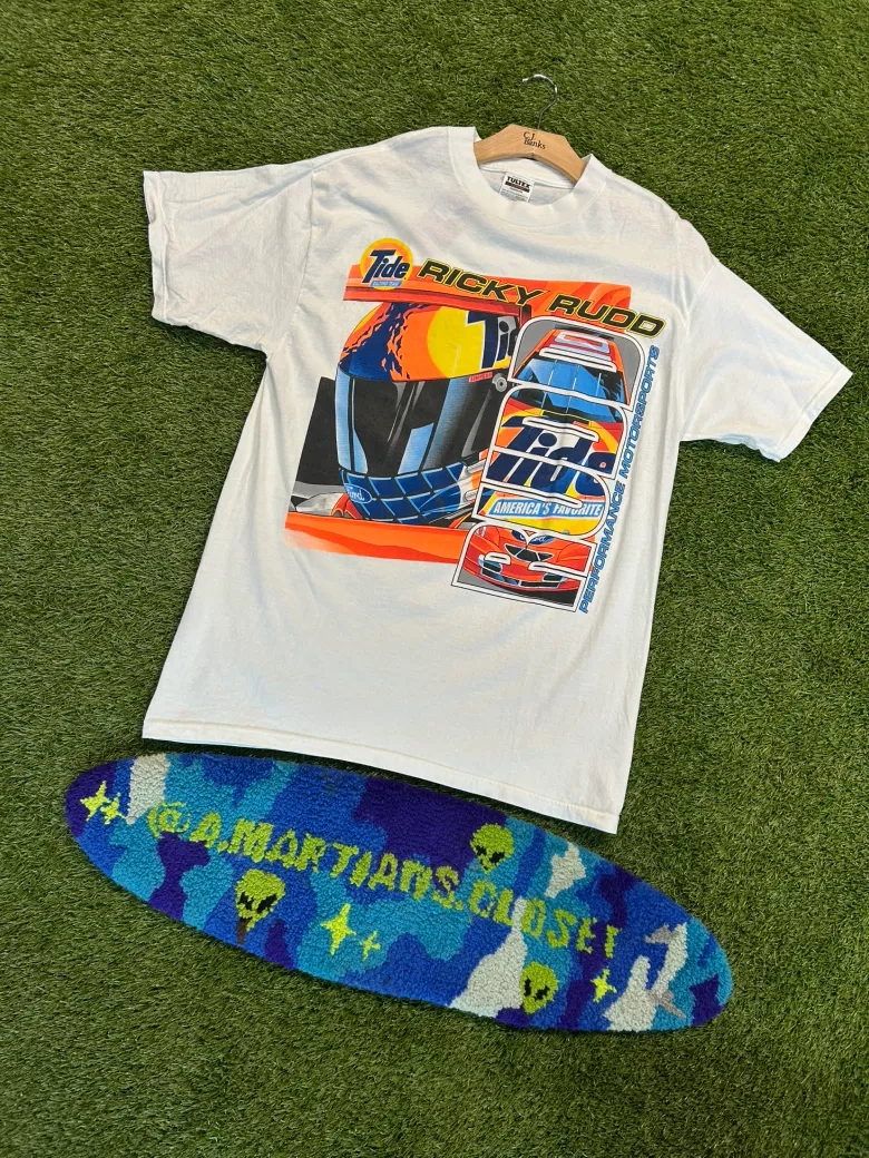 Vintage 90s Ricky Rudd Tide NASCAR Team Tee