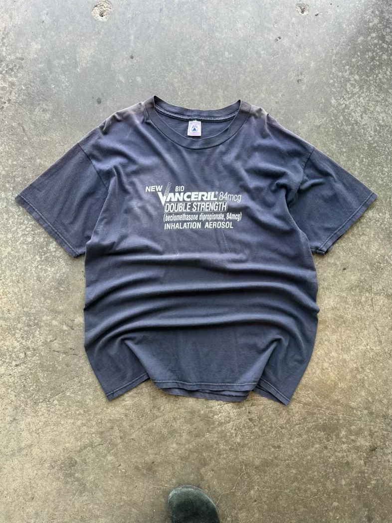 Vintage sunfaded Vanceril drug promo T-Shirt