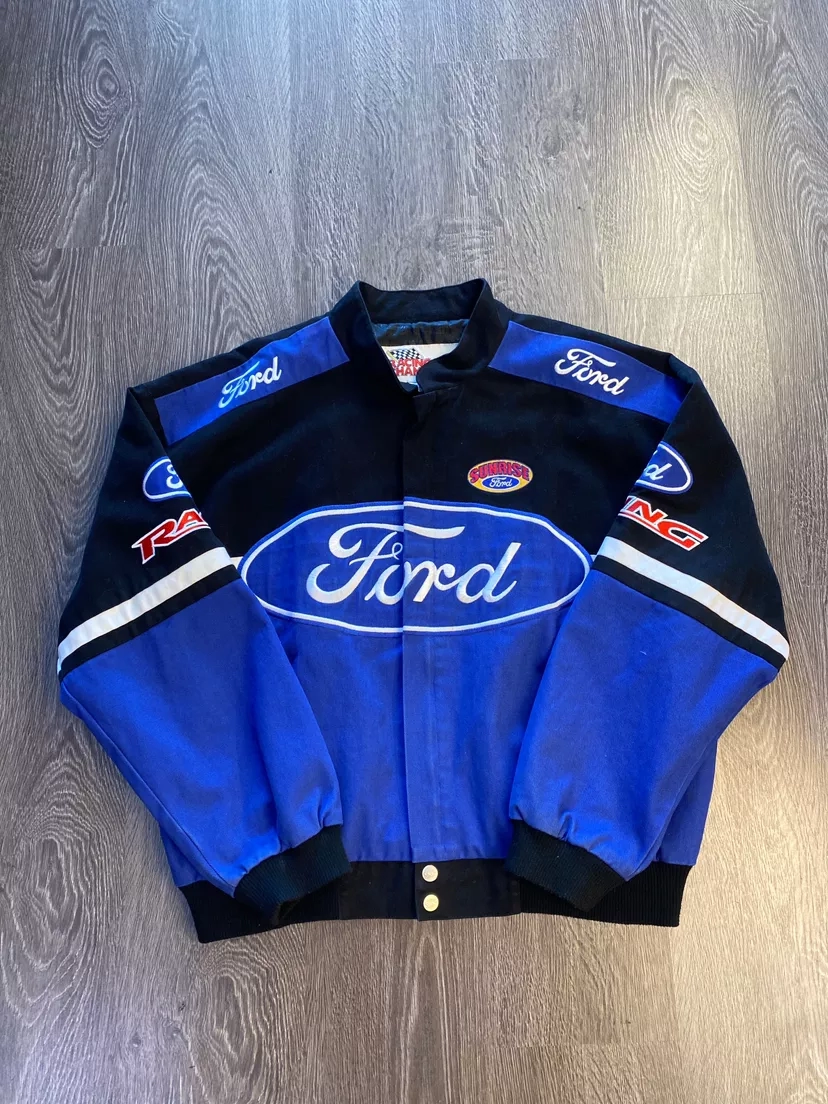 Vintage Ford Racing Jacket - Bold Motorsport Style