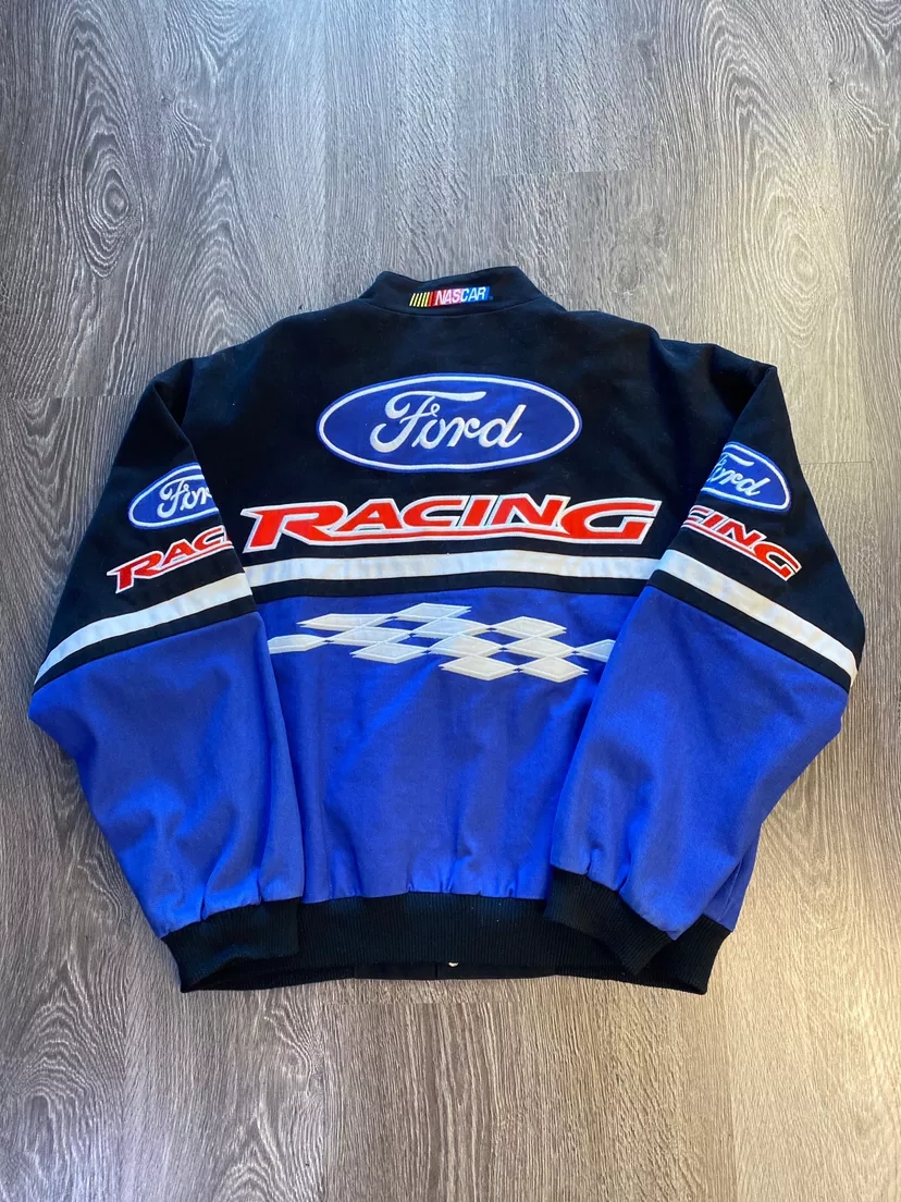 Vintage Ford Racing Jacket - Bold Motorsport Style