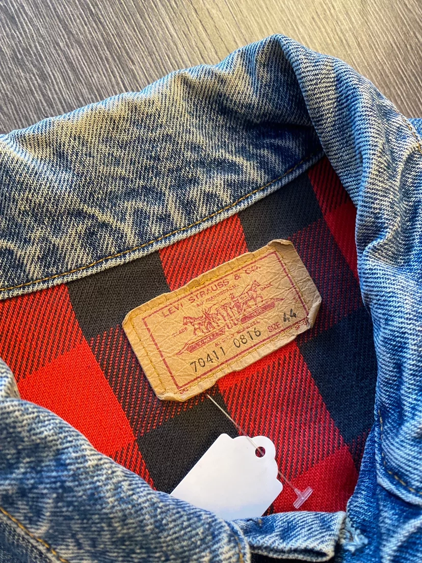 Levi's Denim Trucker Jacket with Flannel Lining
