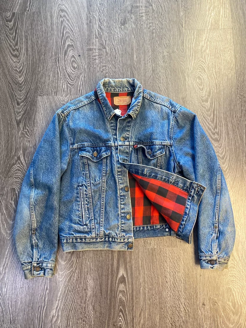 Levi's Denim Trucker Jacket with Flannel Lining