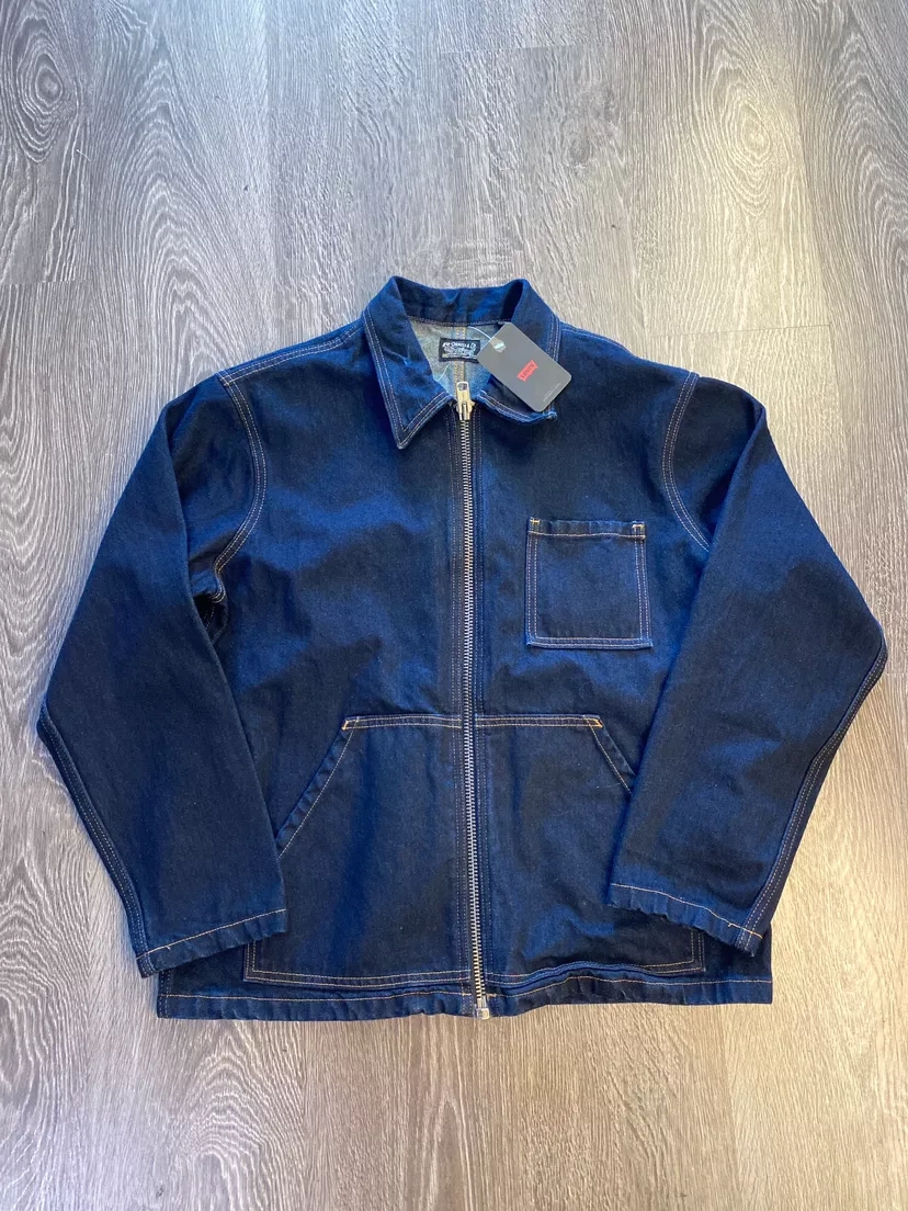 Levi's Vintage Style Chore Coat Denim Zip-Up Jacket