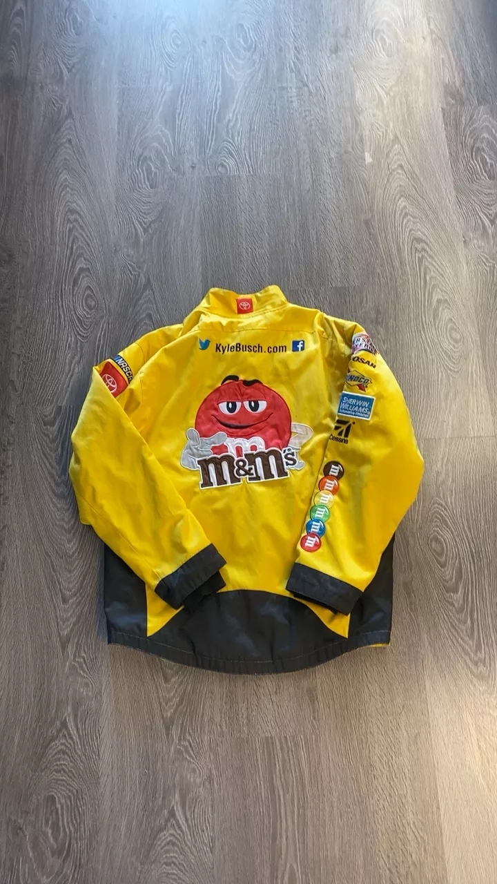 M&M's Racing Jacket Yellow Sz Medium