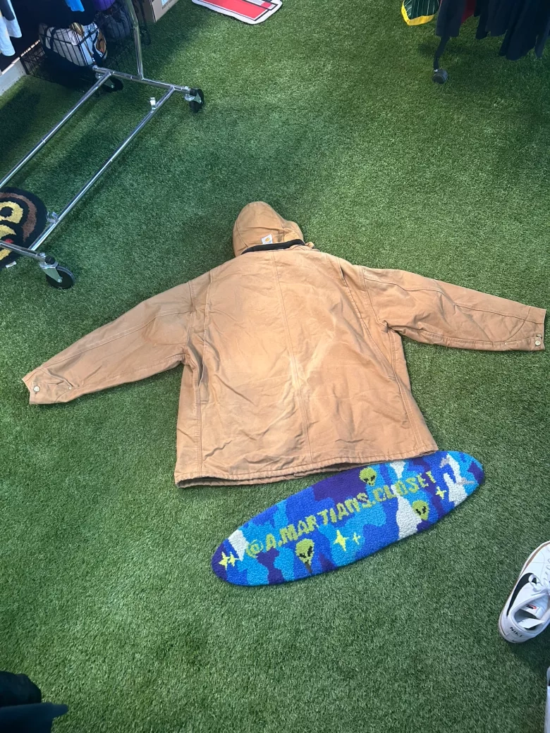 Vintage Carhartt Sandstone Duck Traditional Blanket Lining Coat