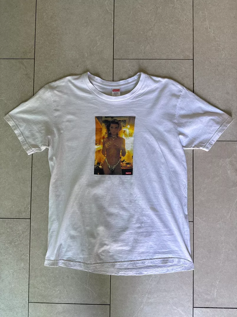 SS18 Supreme Nan Goldin Kim in Rhinestone Tee M