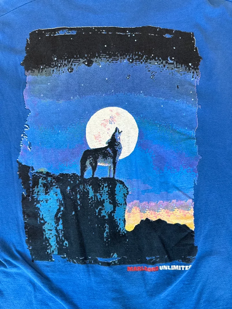 90s Marlboro Unlimited Wolf Moon Tee XL