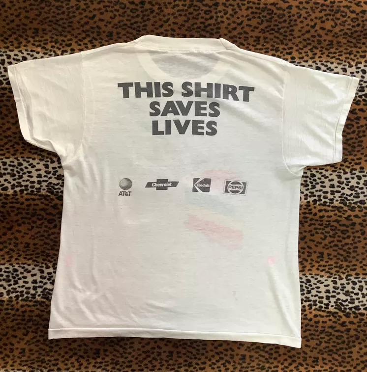 Vintage Live Aid “This T Saves Lives”  T