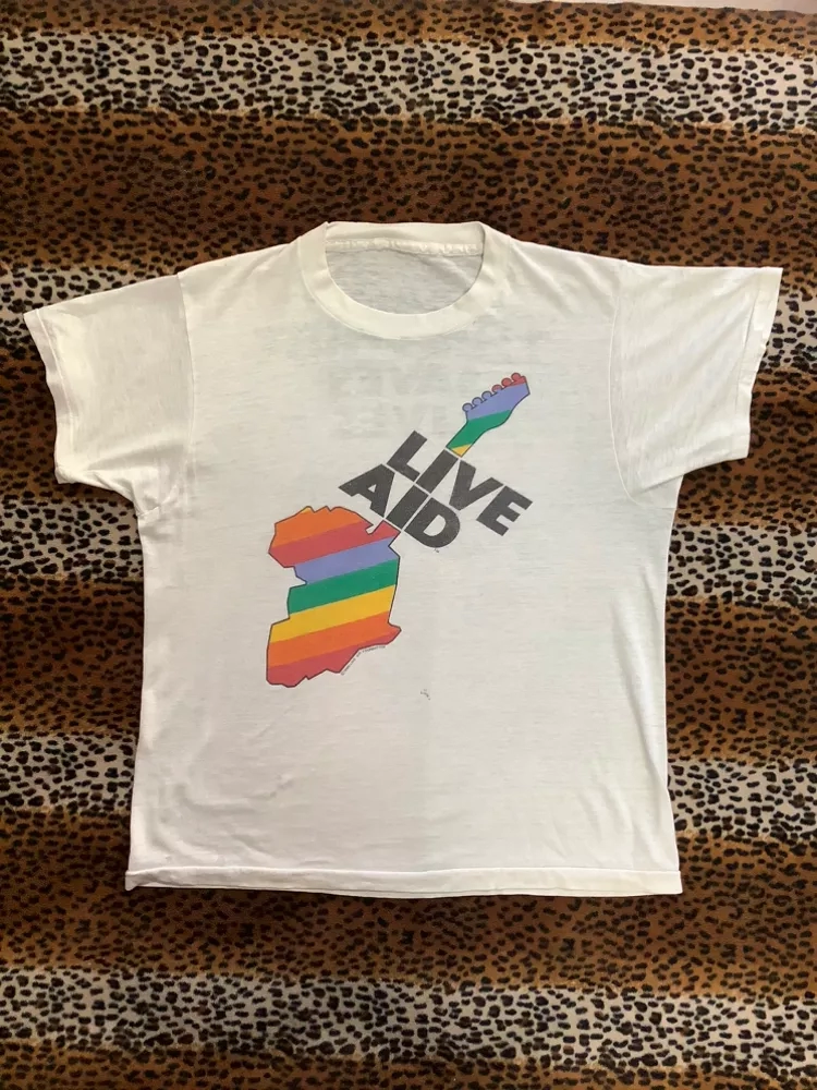 Vintage Live Aid “This T Saves Lives”  T