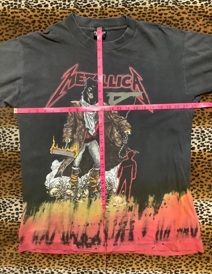 Vintage Metallica Pushead CrystaL RainTie Dye T