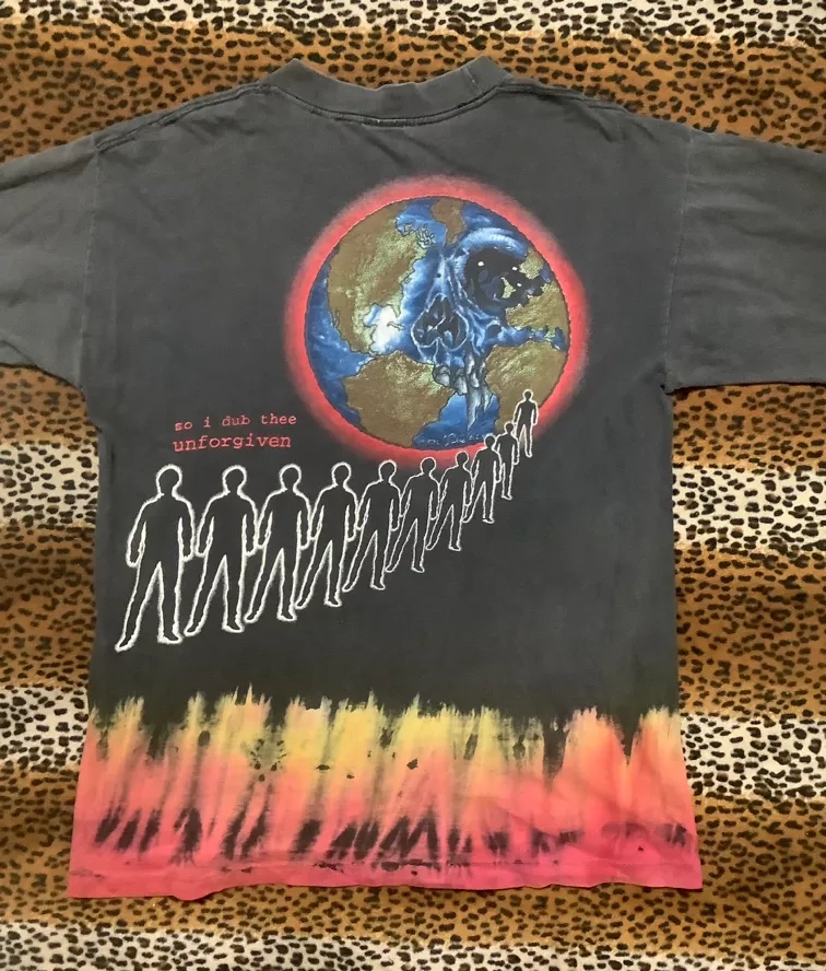 Vintage Metallica Pushead CrystaL RainTie Dye T