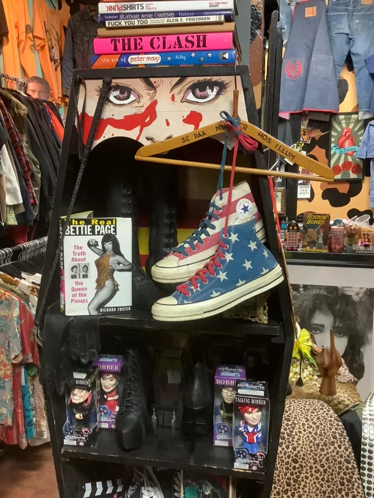 American Flag Converse High-Tops Not Vintage