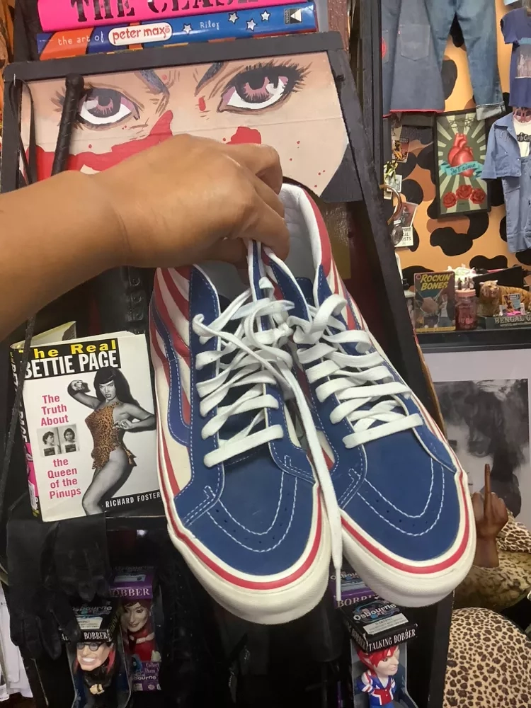 Stars & Stripes High-Top Sneakers