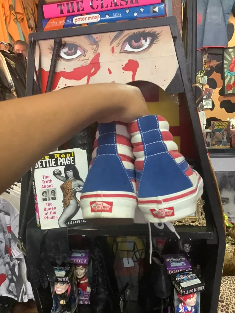 Stars & Stripes High-Top Sneakers