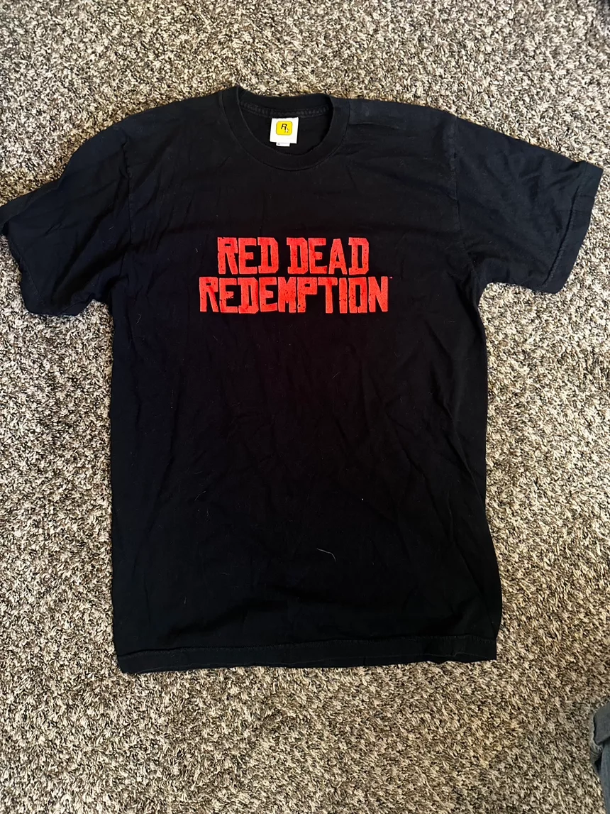 Vtg Red Dead Redemption Rockstar Games Black T-Shirt