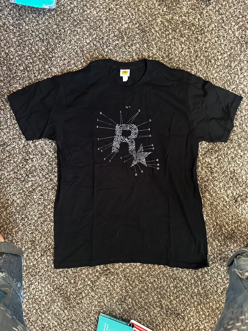 Rockstar LA NOIRE Black Fingerprint Graphic Tee