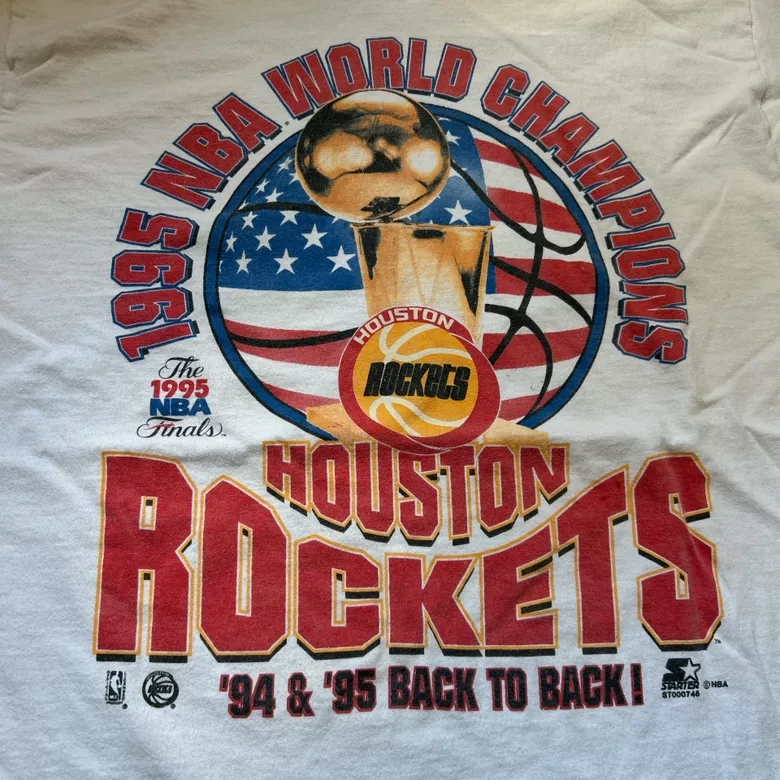 Vintage Houston Rockets 1995 NBA Champs Tee