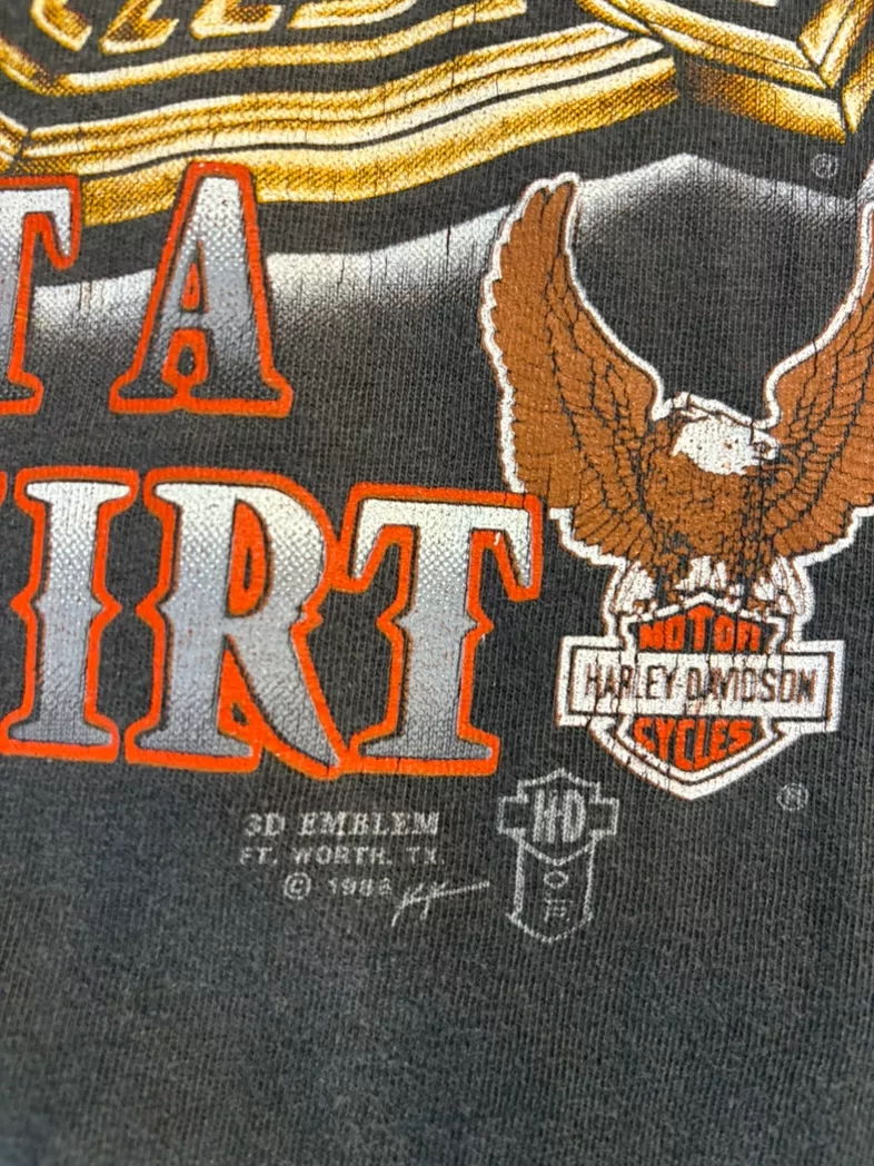 Vintage 1986 3D Emblem Harley Davidson Tee