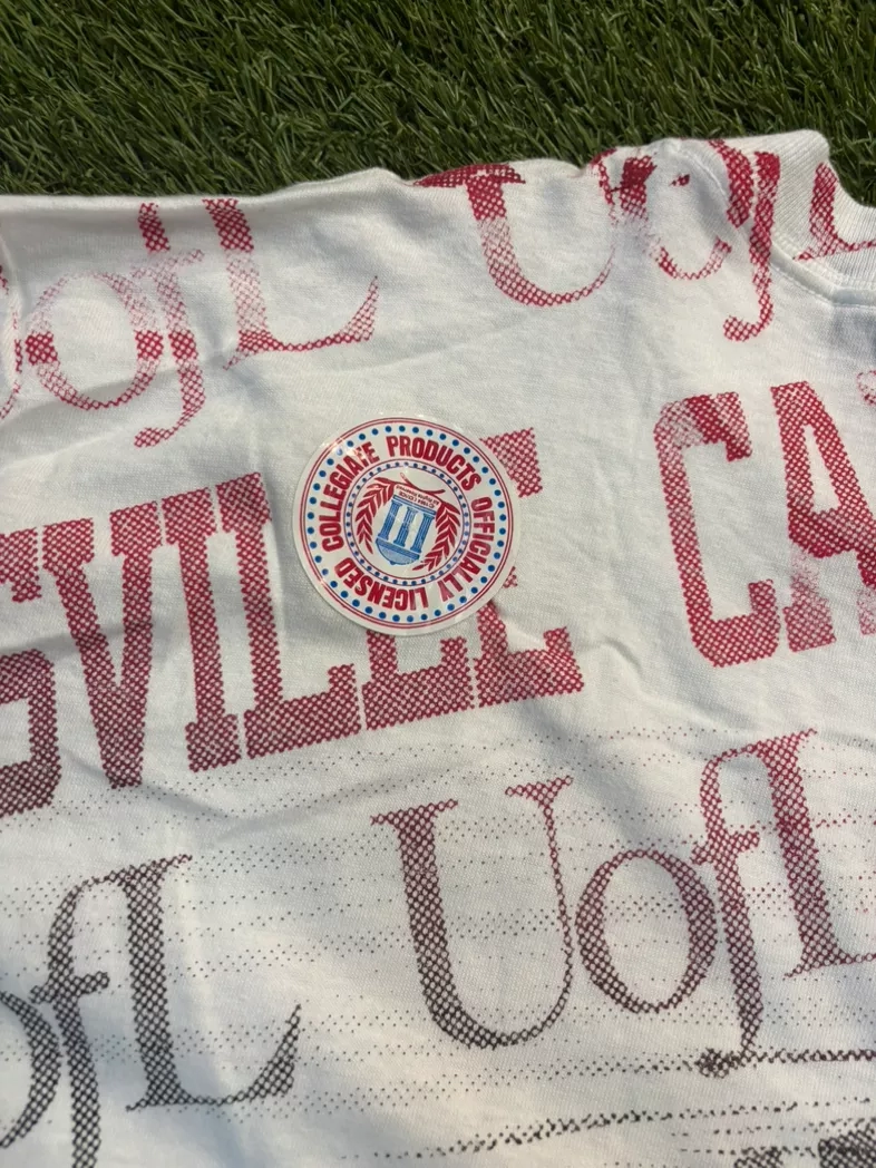 Vintage 1990 Single Stitch Louisville Cardinals Basketball T-Shirt