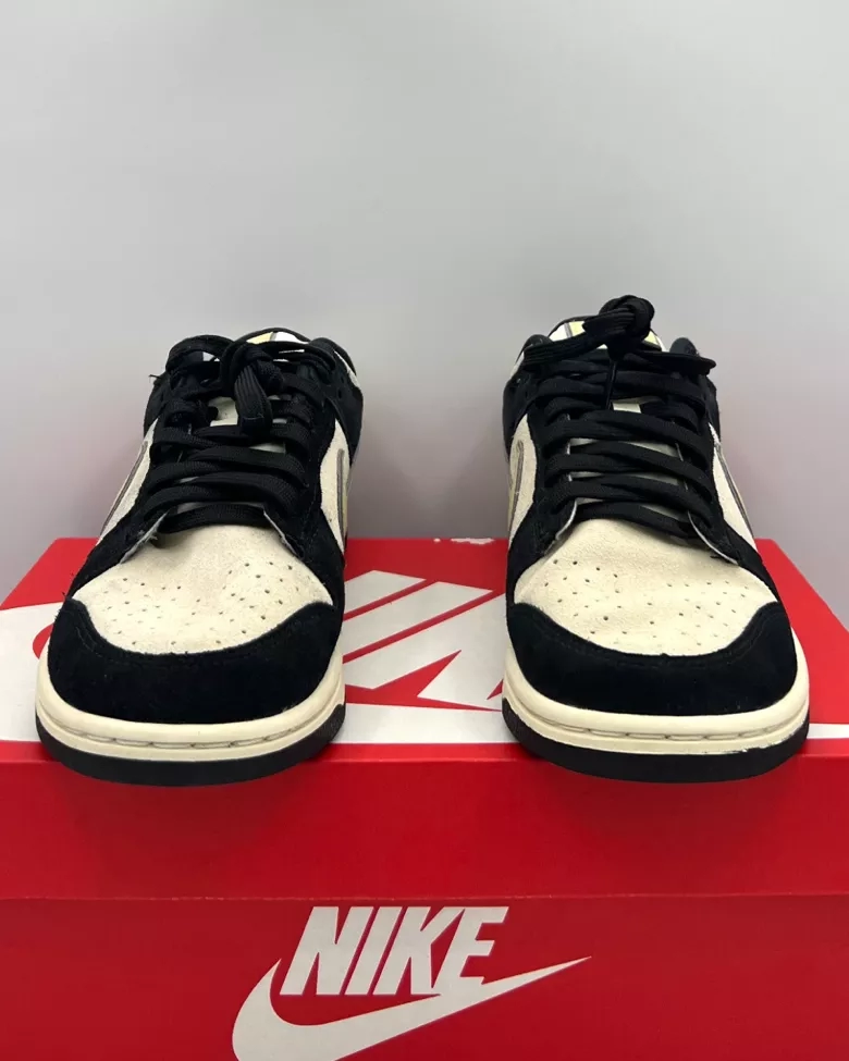 Nike Dunk Low LX Black Suede Team Gold Women’s Size 9.5 Pre-Owned