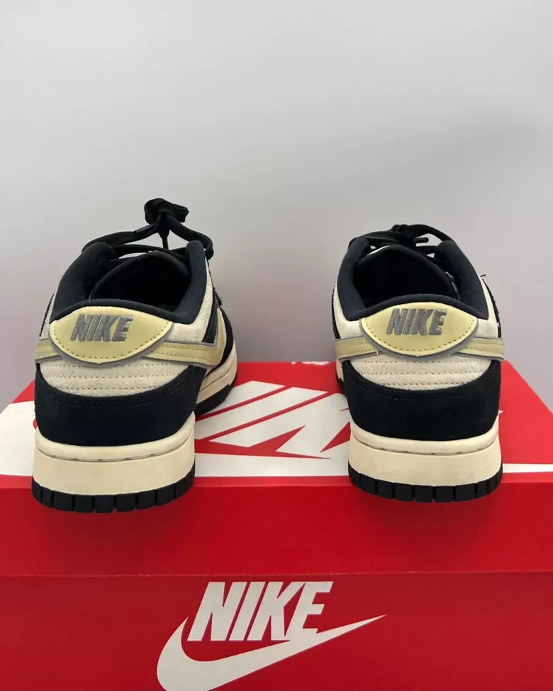 Nike Dunk Low LX Black Suede Team Gold Women’s Size 9.5 Pre-Owned