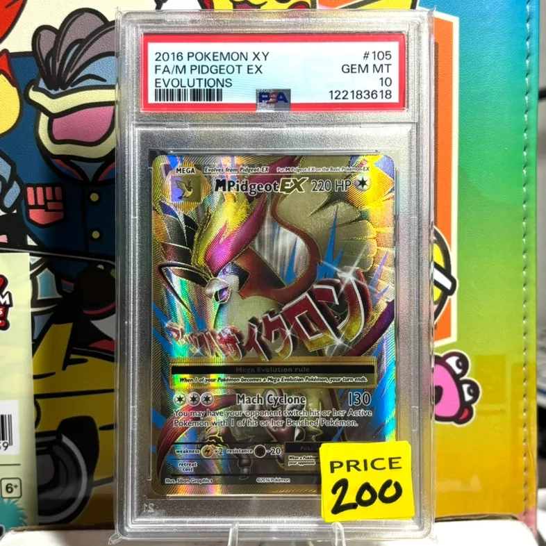 2016 Pokemon XY Evolutions FA/M Pidgeot EX 105/108 PSA 10 Gem Mint