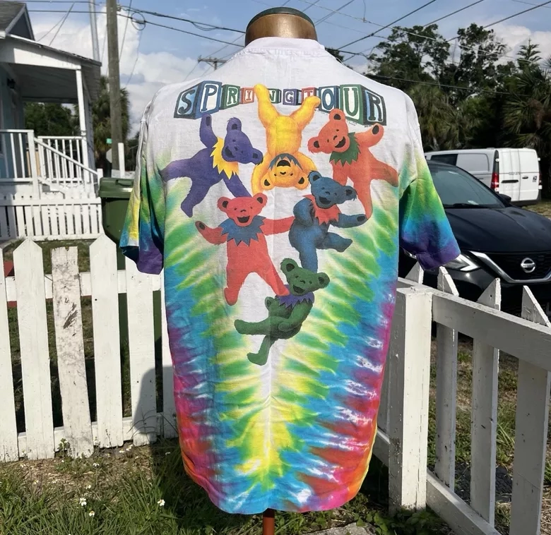Original VTG 1991 Grateful Dead Spring Tour Single Stitch T-Shirt Size XL Made in USA