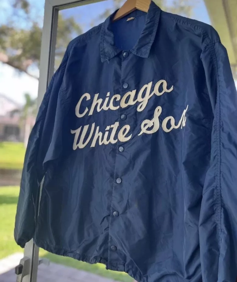 Russell Southern Co 1950s Chicago White Sox Button Up Windbreaker Jacket Sz L