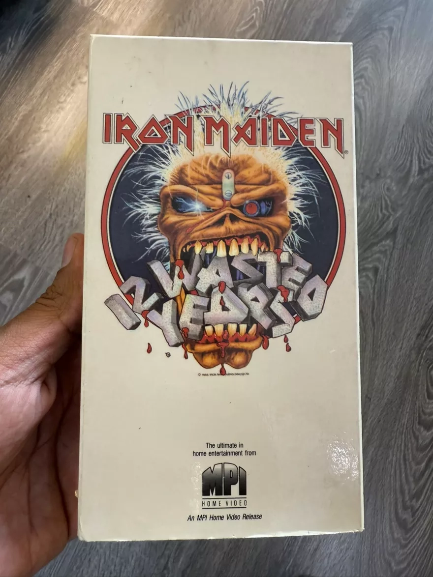 Iron Maiden - Wasted Years VHS Tape - Vintage 1986