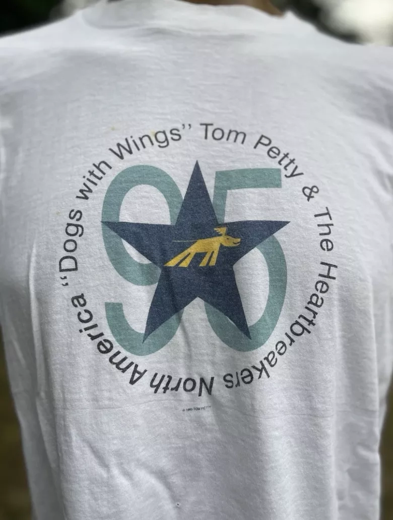 1995 Tom Petty & The Heartbreakers "Dogs with Wings" Tour Tee Size XL Winterland tag rare band tee