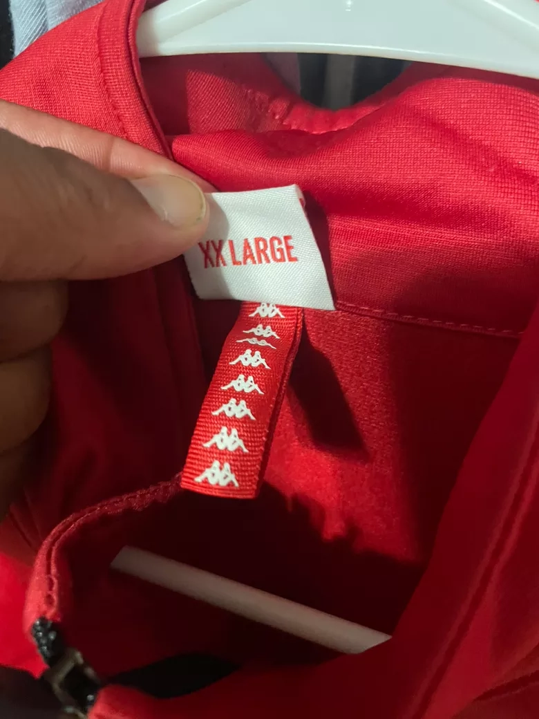 Size 2XL-Kappa Track Jacket Red