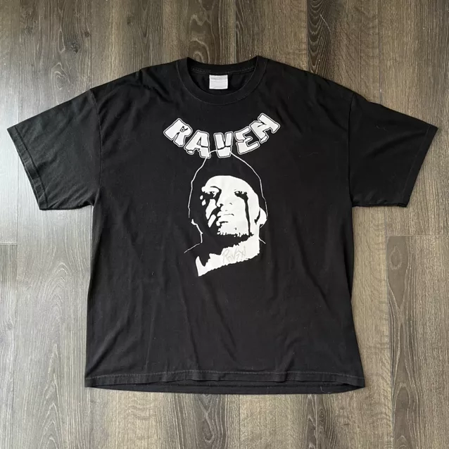 Vintage Raven Graphic Tee - Classic Rock Band T-Shirt