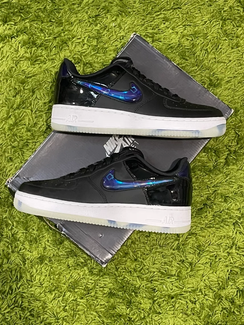Nike PlayStation Air Force 1 7M  '07 LX Bling Black Aurora'