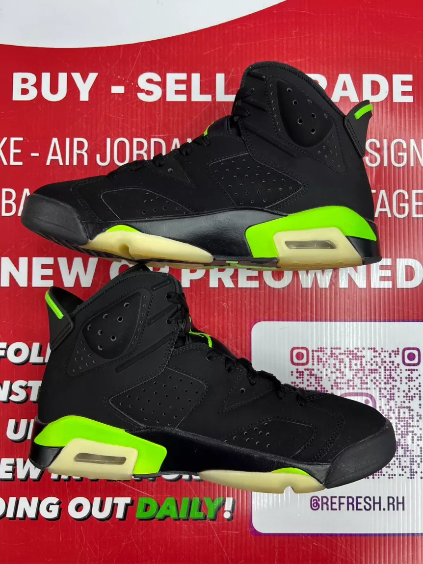 Air Jordan 6 Electric Green Size 9.5