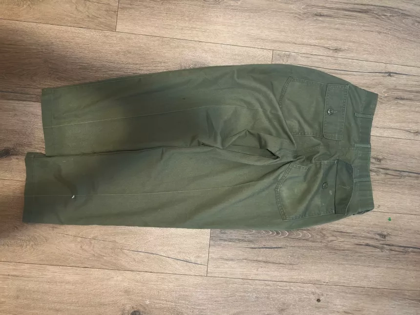 Vintage 70’s Olive OG107 Military Style Trousers