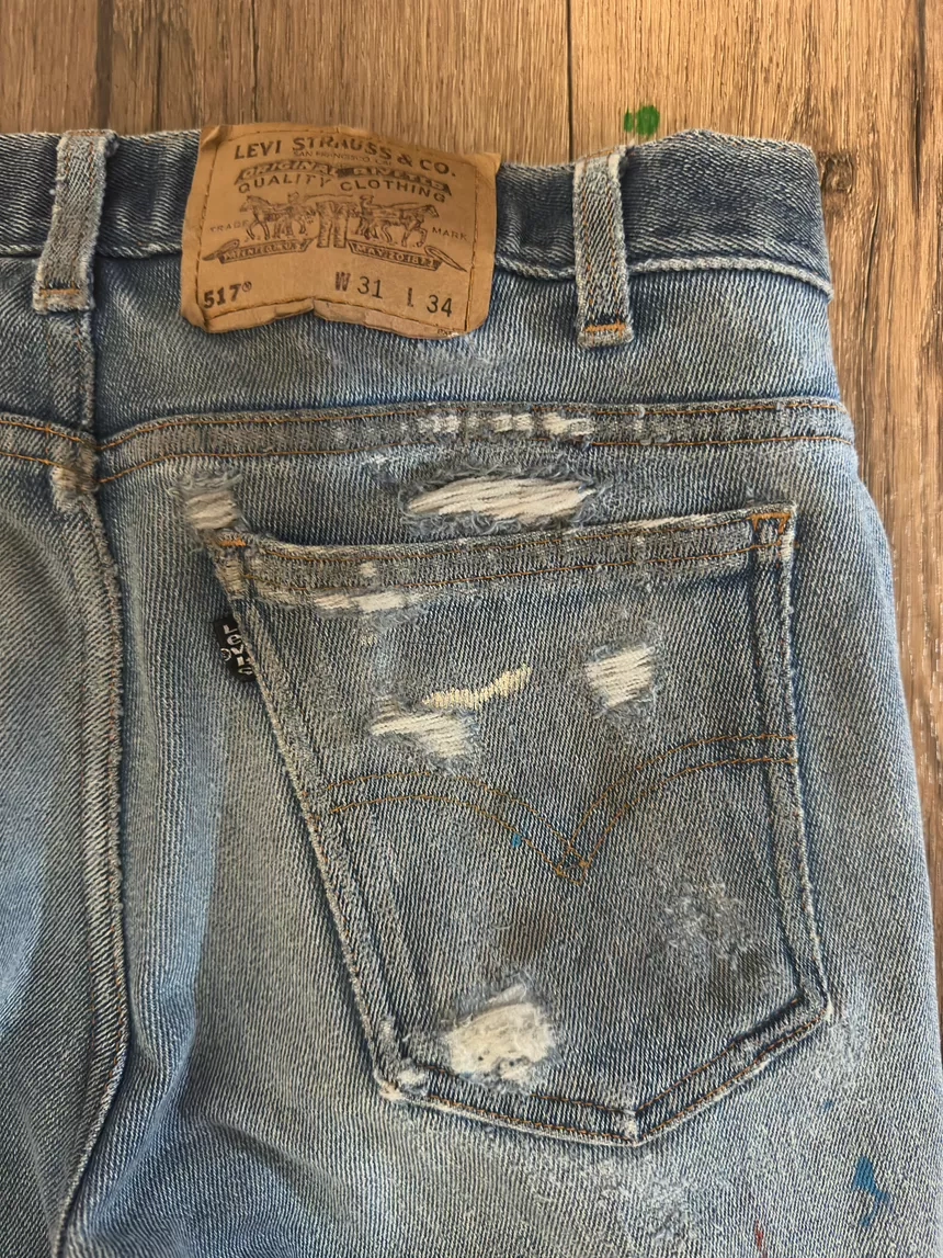 90’s distressed levis 517