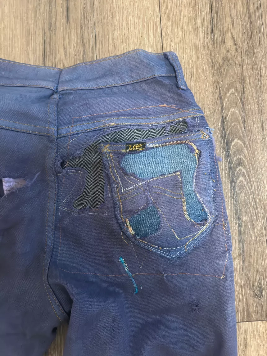 70’s LEE PATCHWORK DENIM