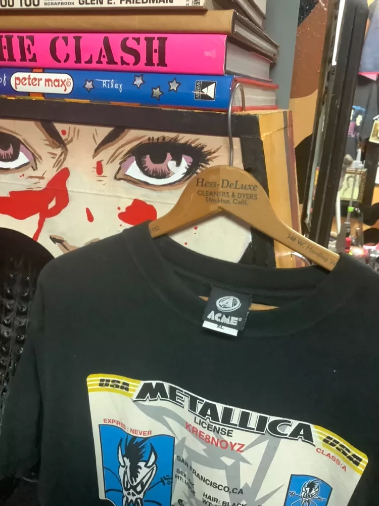 Vintage Metallica Driver's License Scary Guy T