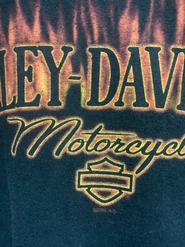 Vintage Harley-Davidson Flames Brandon T