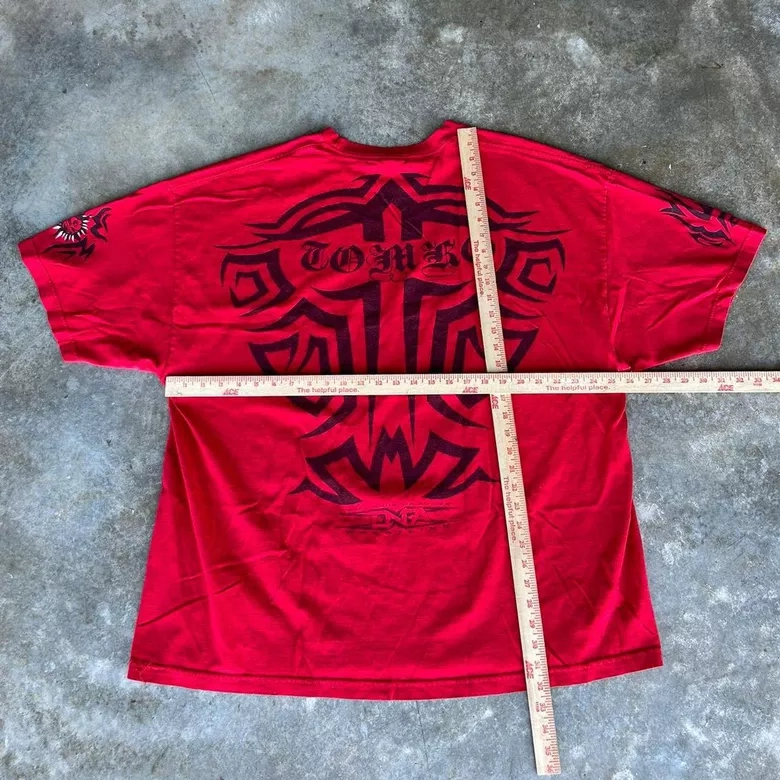 TNA Wrestling Y2K Red Tribal Graphic Tee