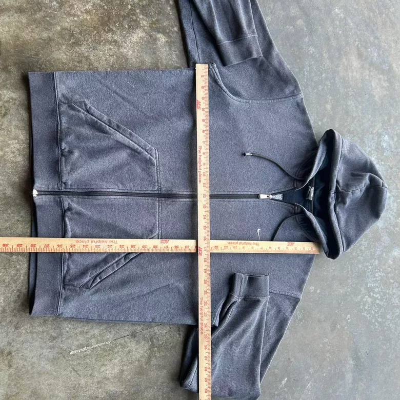 Vintage Y2K Nike Grey Full Zip Hoodie
